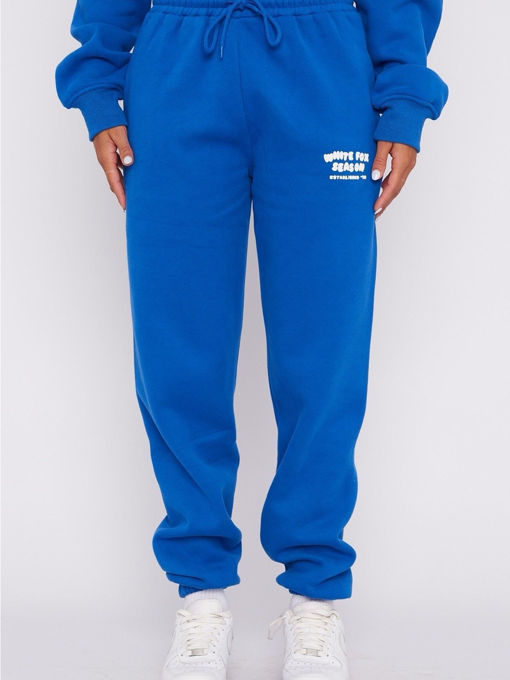 White Fox Boutique Royal Blue Fleece Joggers